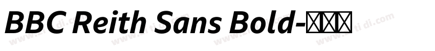 BBC Reith Sans Bold字体转换